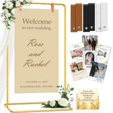 Wedding Sign Holder Adjustable up to 5.7 FT Tall - Welcome to Our Wedding Sig...
