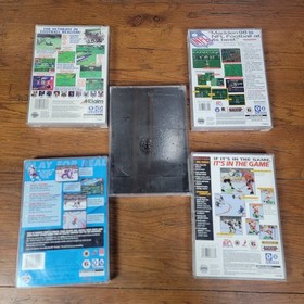 Lot of 5 Sega Saturn Sports Games w Cases Madden 98, NHL 97 96, Boxing Football