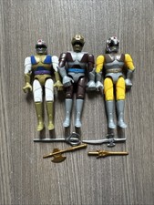 ALIEN EMPIRE GALAXY WARRIORS WHITE Silver YELLOW Figures Vintage Power Rangers
