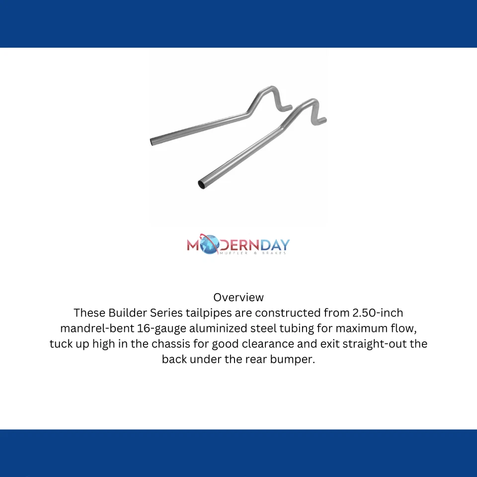 Dodge Charger 1966-1974 tubos de escape prebentados Flowmaster 15806 Foto 4 de 4