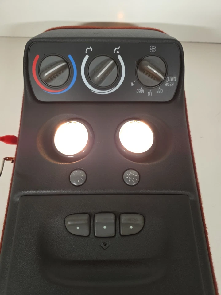 Chevy Suburban Tahoe GMC Yukon 1995-1999 consola aérea domo mapa OEM rojo Foto 2 de 4