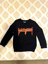 Balenciaga Unisex Kids Black Graphic Logo Crewneck Pullover Sweatshirt 6-7
