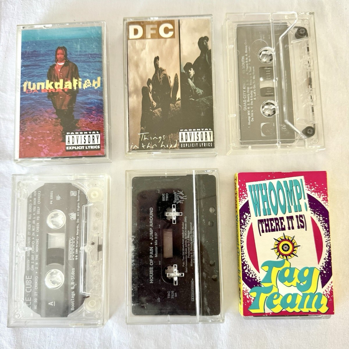 90s Hip Hop Cassette Lot Tag Team Da Brat Ice Cube House Of Pain