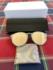 Designer Sunglasses DIOR AVB SQ 145 - / Eggplant / Gold - Mirrored / New