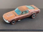 Vintage Hot Wheels Redline 1968 COPPER Custom Mustang HK - Dark Int., GREAT! NR!