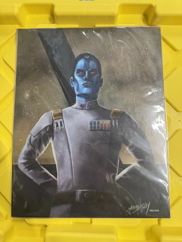 Grand Admiral Thrawn Art Print 466/650 Bam!Authentic (Signed by Johnny Haxby)