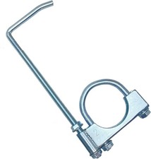 Carotupy 2 Universal Exhaust Clamp With Hanger Muffler Hanger 2 Silver