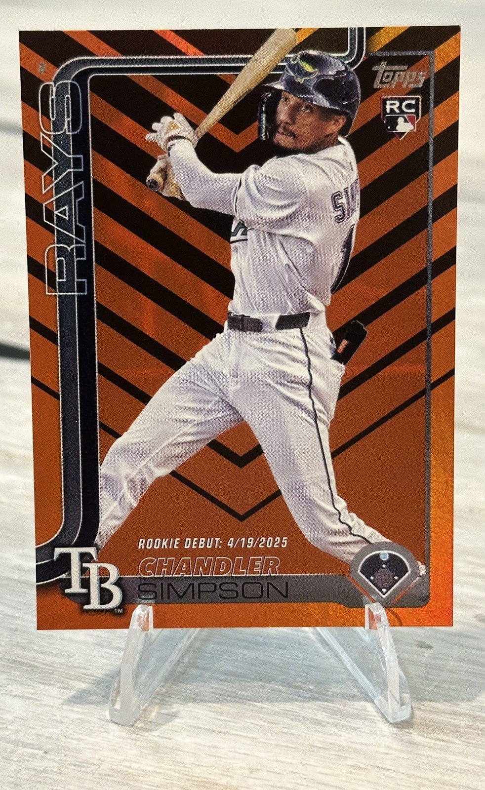 2025 Topps Update Rookie Debut Chandler Simpson Holiday Foil (RC) Rookie