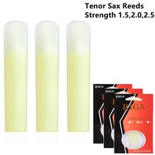 3-pack Tenor Sax Reeds Resin Reeds Strength 1.5,2.0,2.5 For Beginners Practice