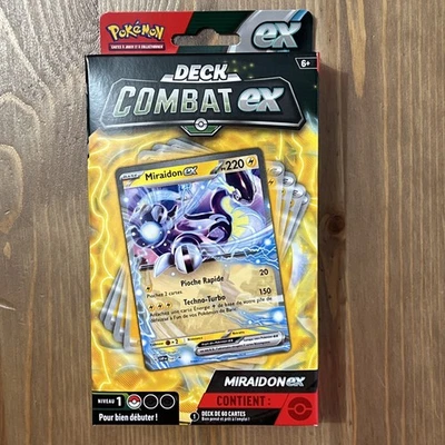 POKÉMON JCC – DECK COMBAT EX MIRAIDON EX 60 CARTES FRANÇAISE - NEUF ET SCELLÉ - Photo 1/4