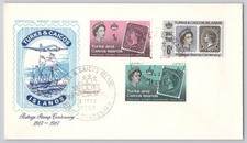 Turks and Caicos Islands, FDC Postage Centenary Issue 18671967, 1967