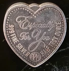 Heart & Rose Especially For You APM Mint Rare Bullion-0.999 Silver 1/2 Oz Bar
