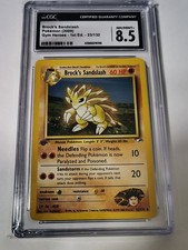 Brock'S Sandslash 1st Edition Gym Heroes 23/132 Rare Pokemon Card CGC 8.5 on eBay