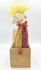 RARE-1985  Jax of Maine-Clown Yellow Hair Jack In The Box,Handcrafted Signed