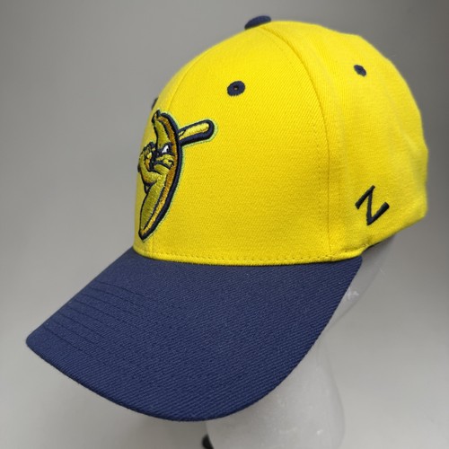 Savannah Bananas Hat Cap Fitted Mens XL Yellow Navy MILB Baseball Zephyr Banana - Picture 3 of 11