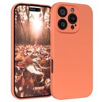 HandyhüLle FüR Apple Iphone 16 Pro Silikon Back Cover Schutz Handy Case Orange