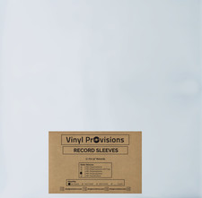 50 Outer Record Sleeves 4.0 mil Clear Polypropylene 12 3/4" x 13"