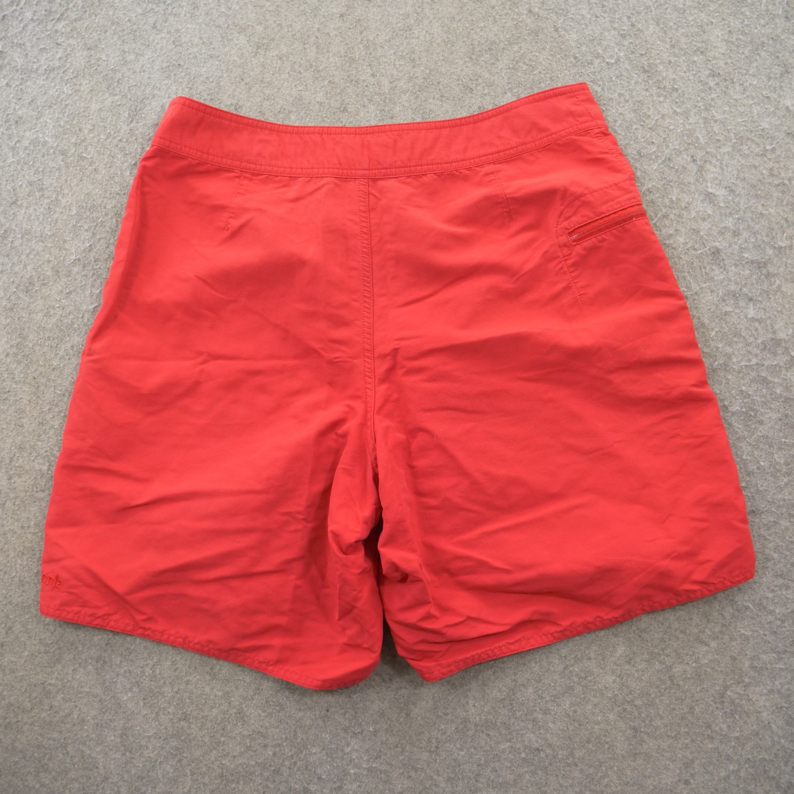 Patagonia Board Shorts Mens 32 Red Minimalist Drawstring Hiking Swim Surf
