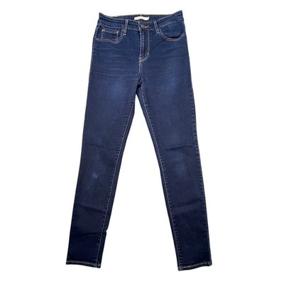 Levi's Blue 721 High Rise Skinny Jeans Womens 28 Dark Wash Denim