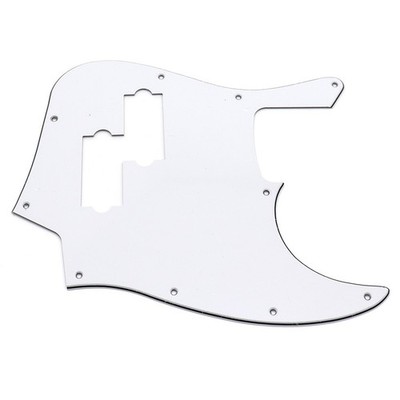3Ply White PVC Precision P Bass Pickup Hole Jazz Bass Pickguard Scratch Plate