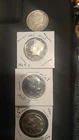 4 Silver Kennedy Half Dollars Lot  3 Are Mint