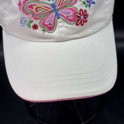 The Children's Place Butterfly Baseball Hat Girls Size 8-14 Embroidered - Picture 7 of 22