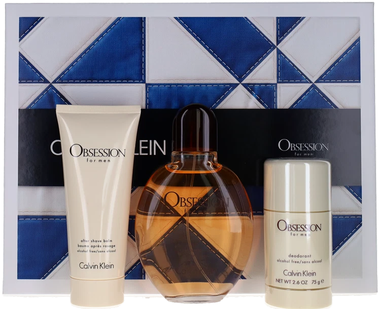 Obsession By Calvin Klein For Men Set EDT Deo Stick ASB 4.2 2.6 3.4 New