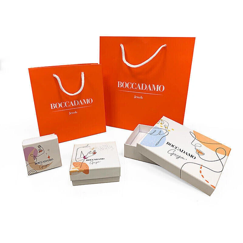 Boccadamo Orecchino Donna in Argento Cuoricino Pendente In Pavè Di Zirconi GM005 - Immagine 3 di 3