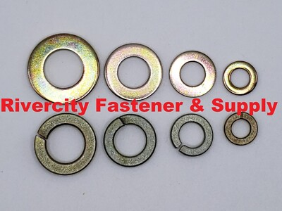#ad M6 M8 M10 amp; M12 Flat Washer DIN 125A amp; M6 M8 M10 amp; M12 Lock Washers DIN 127B $56.99