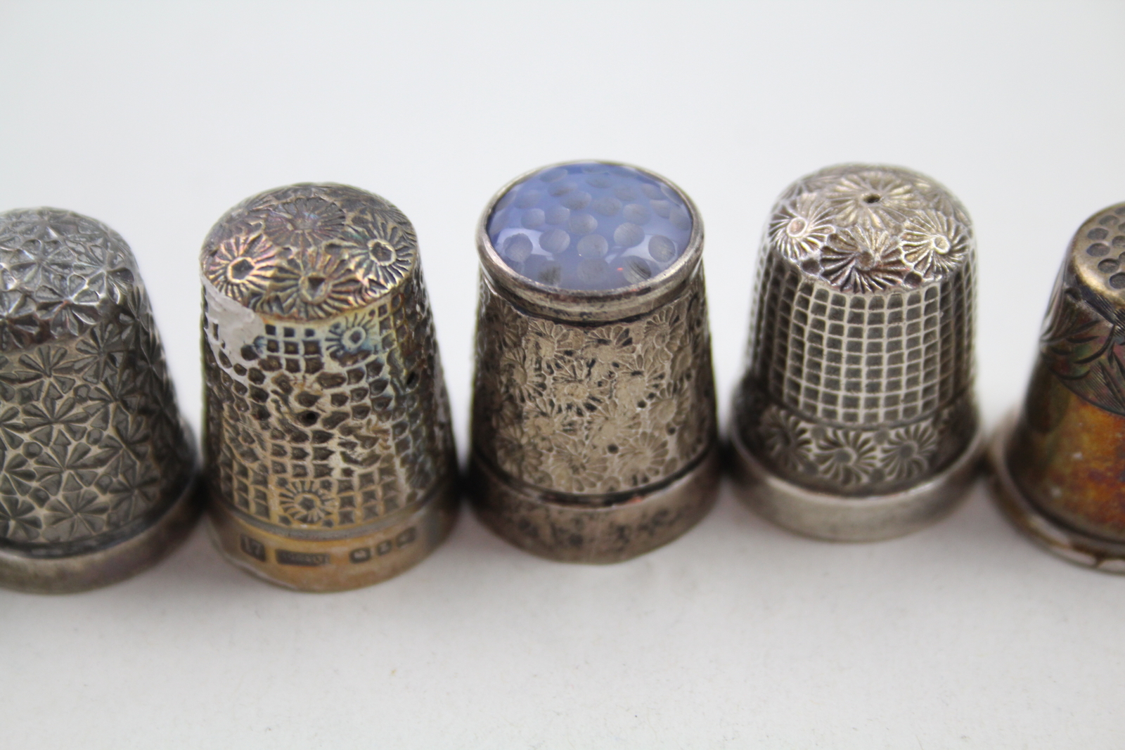 Sterling Silver Thimbles Antique Vintage .925 Sterling Inc Birmingham