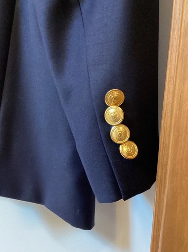 Neu mit Etikett Lauren Ralph Lauren Herren marineblau totaler Komfort Goldknöpfe Wolle Sportmantel 56 L - Bild 9 von 13