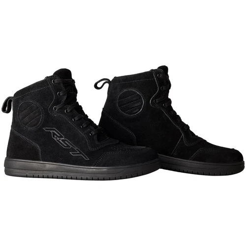 RST Hi-Top Sneaker Motorcycle Boots Short Ankle Casual Motorbike Trainers Black