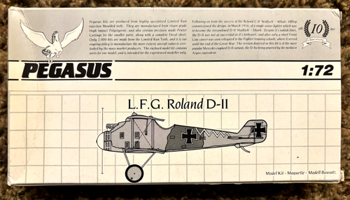 Pegasus 1/72 WWI German L.F.G. Roland D~II Airplane Model Kit - Sealed Parts - Picture 2 of 6