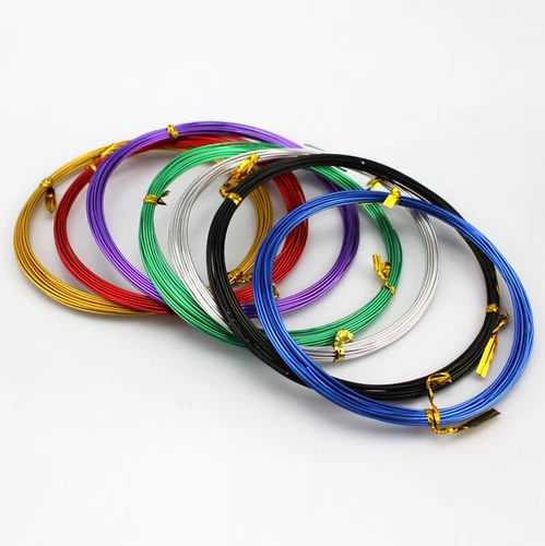 1mm 2mm 3mm Colorful Aluminum Wire Bending Wire Jewelry Wire Craft Wire 5 Meters - Bild 7 von 25