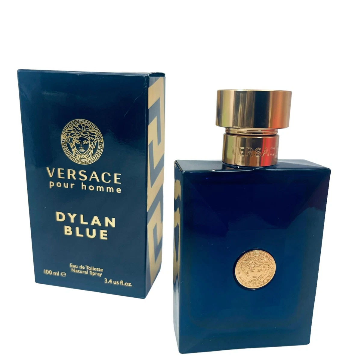 Versace Pour homme Dylan Blue 3.4 us fl.oz Men's Eau de Toilette Natural  spray.