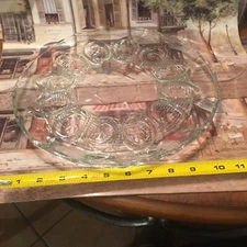 MINT CLAMS/ DEVILED EGG PLATE VERY GORGEOUS AND  BRAND NEW NICE COLLECTABLE.