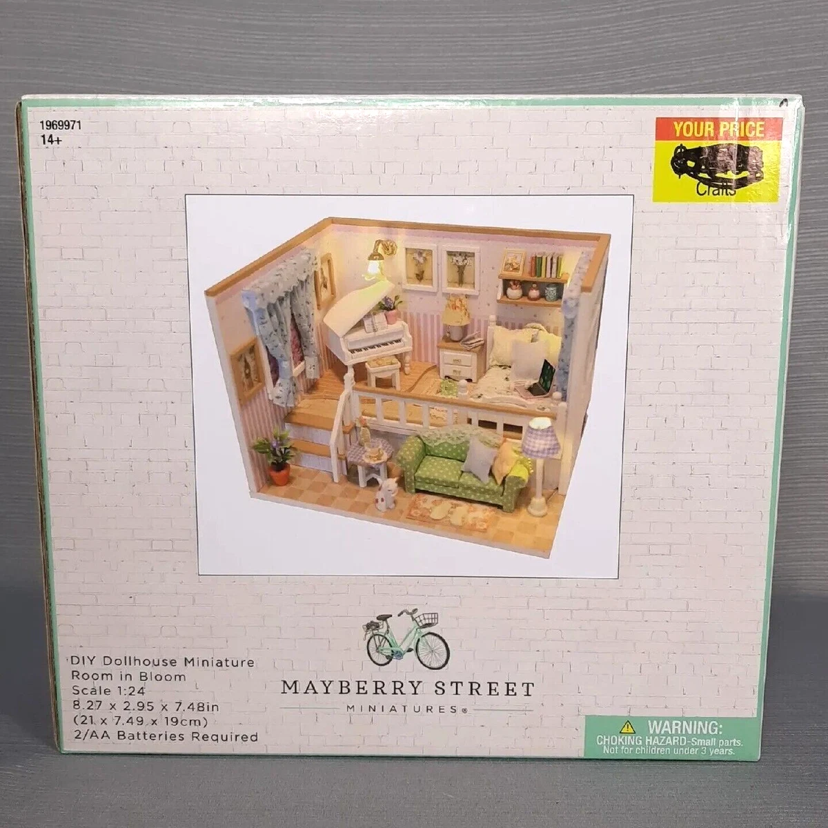 Mayberry Street Miniatures DIY Room In Bloom Doll House Kit 1:24 Scale  1969971