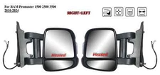 Pair Left+Right Side Door Mirror Long Extended Arm Power for 10-24 RAM Promaster