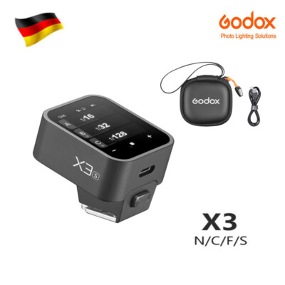 Godox X3-F/C/N/S 2,4 G Flash Trigger TTL-Autoflash mit großem OLED-Touchscreen