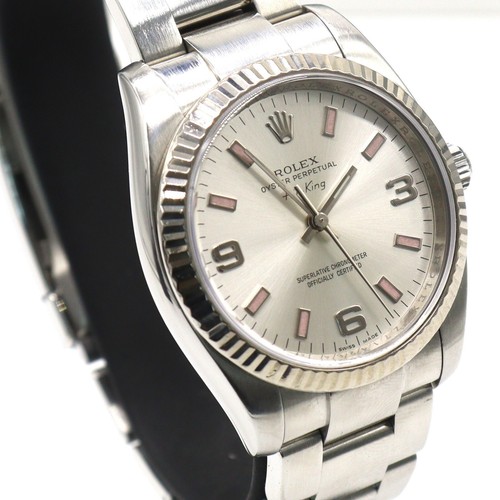 Rolex Air King 114234 34mm watch Steel and 18k white gold warranty VGC Full set - Picture 18 of 24