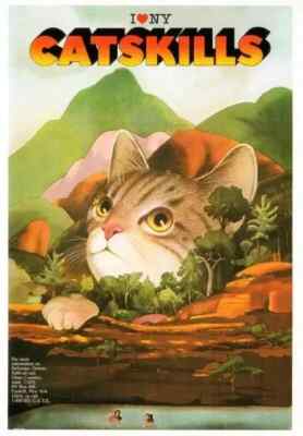 Cat in the Catskills by Milton Glaser I Love New York Poster Home