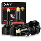 2X 360° 8-Side H7 H11 H1 9006 HB4 9012 LED Headlight Light Bulbs Hi/Lo Beam Lamp