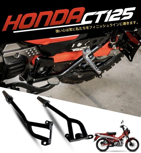 Rear Footrest Passenger Foot Pegs Step Fit Honda CT125 Trail Hunter Cub - View #7