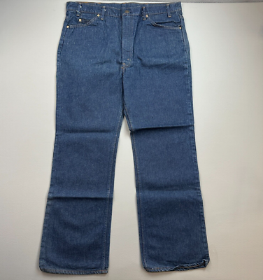 70s-80s levi's 517 スタプレ USA製　32×32 Vintage Levis 517 Jeans Mens 42x32 Blue Saddleman Bootcut Orange