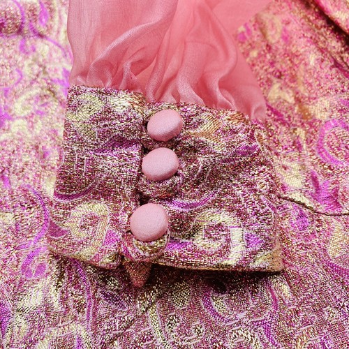 Vintage 1970's Women's Handmade Pink Boho Print Maxi Prairie Dress Cottagecore - Picture 10 of 12