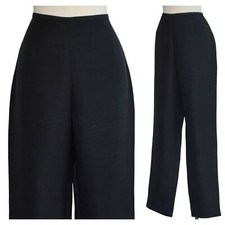 Vintage Y2K Black Silk Pants by Express, S Small, Deadstock, New With Tags, NWT