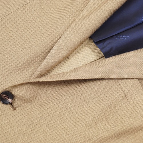 Kiton Soft-Constructed Lightweight Cashmere-Silk-Linen Sport Coat 40R (Eu 50) - Picture 3 of 12