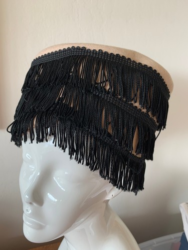 Vintage Gene Doris Design Doeskin Wool Felt Hat for Geo. W. Bollman Co - size 7 - Picture 8 of 9
