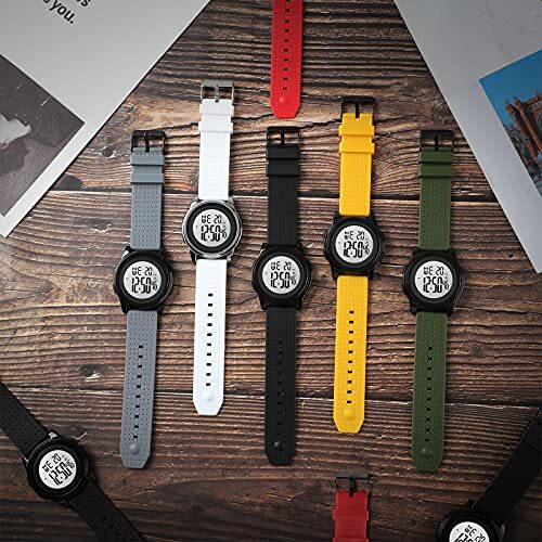 Mens Digital Watch Ultra-Thin Sports Waterproof Simple Watch Stainless Steel ... - Picture 5 of 7