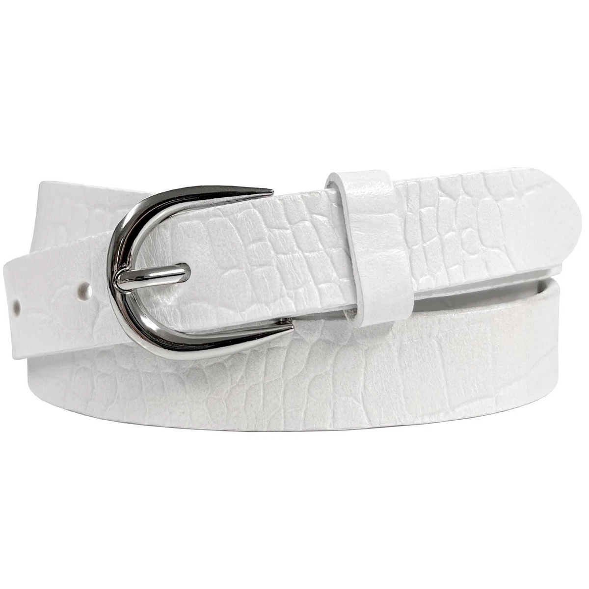 White Leather 32 Size Belts for Women for sale | eBay display picture 2